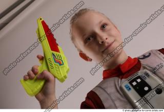 DENISA PILOT STANDING POSE WITH GUN 5